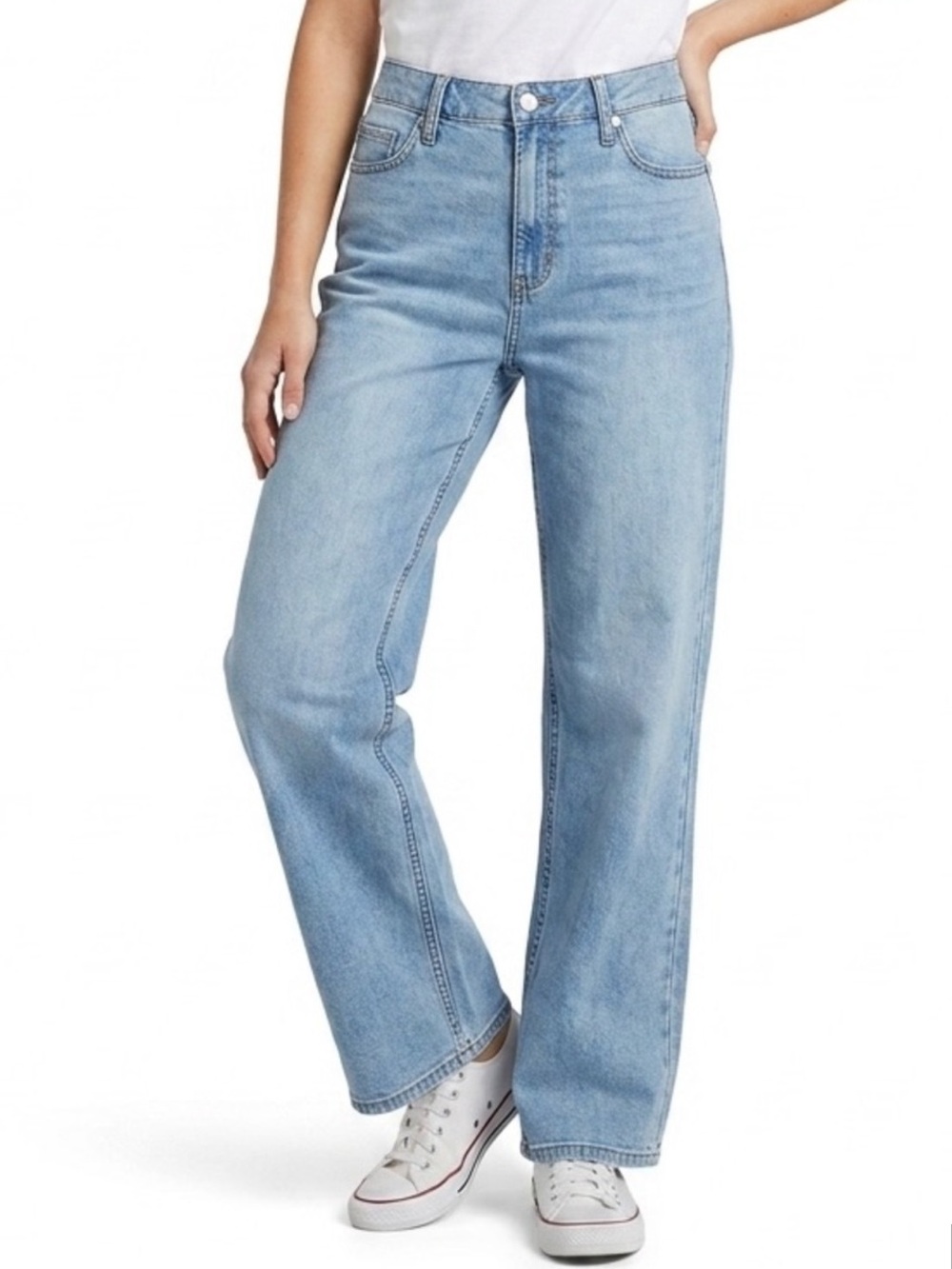 OAT High-Waisted Baggy Jeans